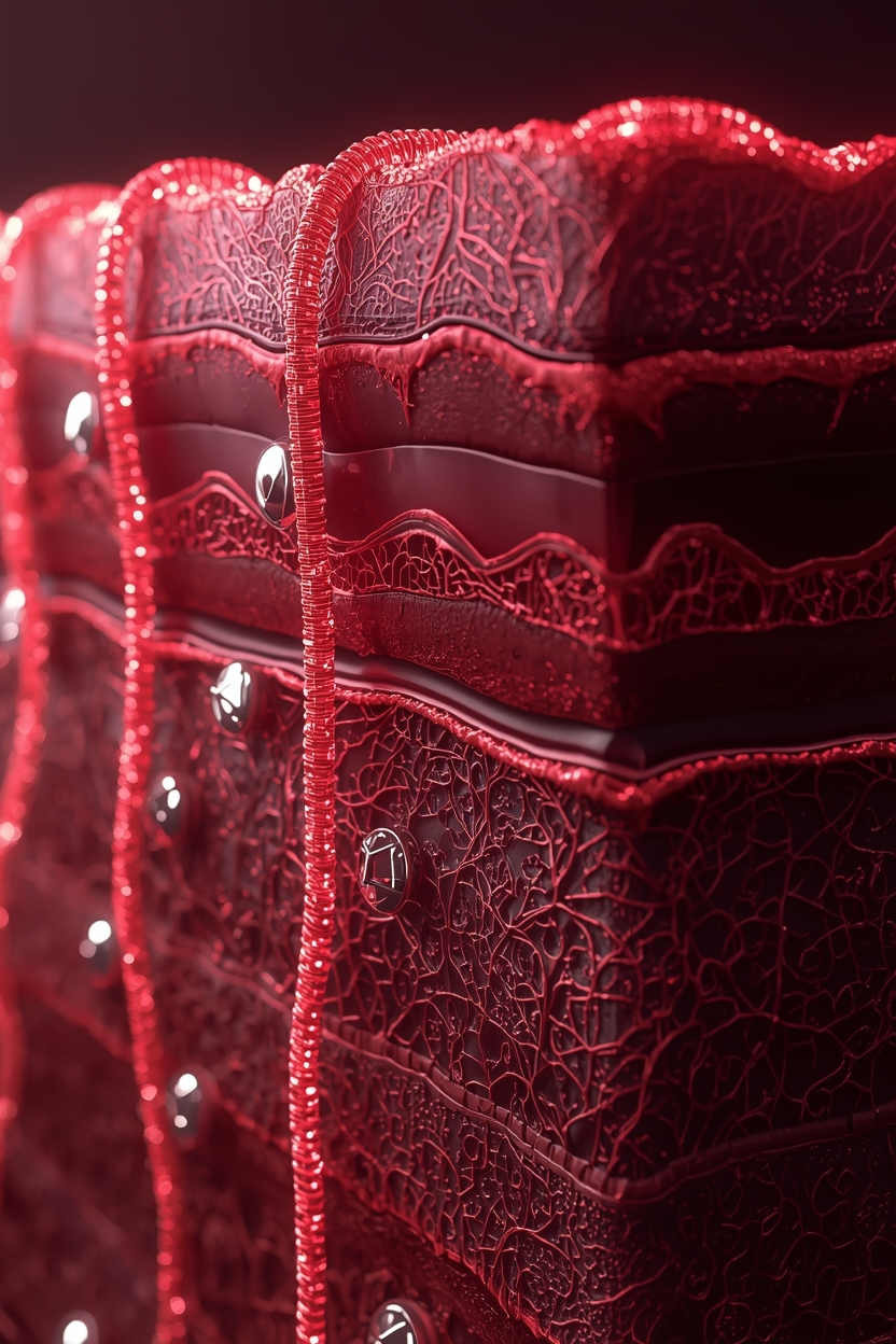 lucid-origin_a_cinematic_photo_of_Cinematic_3D_medical_illustration_of_skin_layers_deep_ruby_-0
