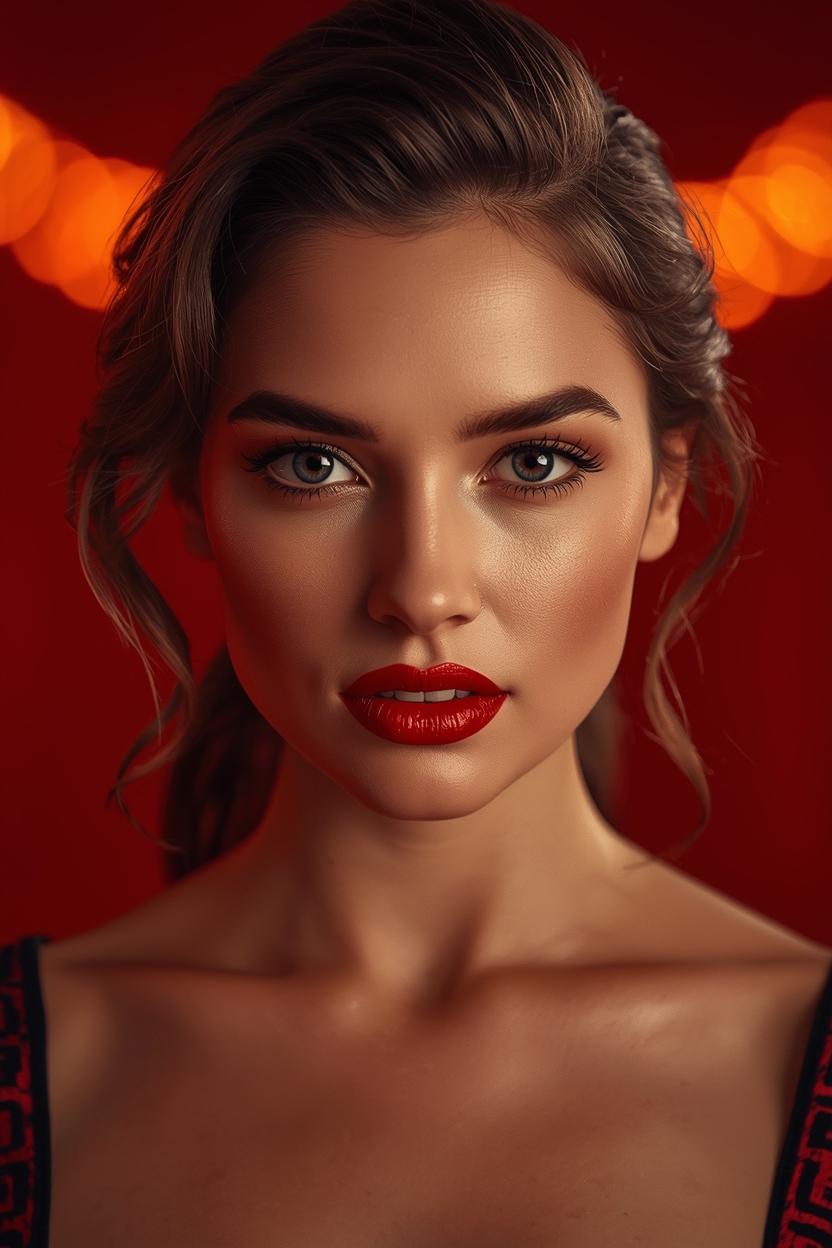 lucid-origin_a_cinematic_photo_of_Cinematic_portrait_of_a_confident_woman_30_years_old_red_li-0